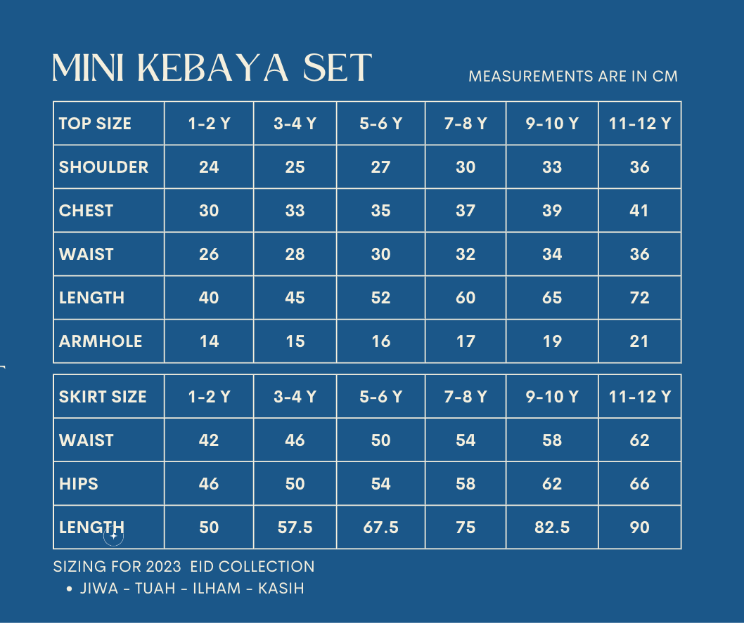 Girls' Kasih Kebaya Set