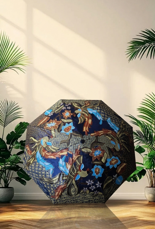 [Backorder] Limited Artisan Batik Umbrella: Moonlight