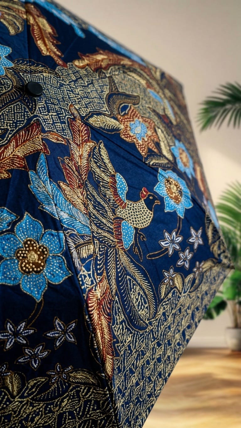 [Backorder] Limited Artisan Batik Umbrella: Moonlight